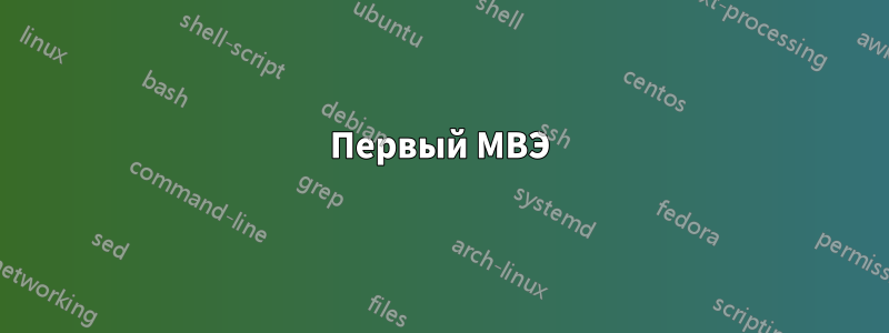 Первый МВЭ