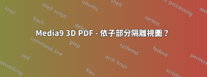 Media9 3D PDF - 依子部分隔離視圖？