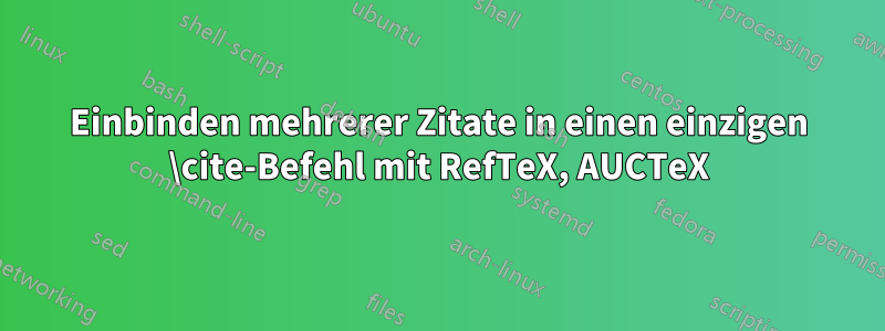 Einbinden mehrerer Zitate in einen einzigen \cite-Befehl mit RefTeX, AUCTeX