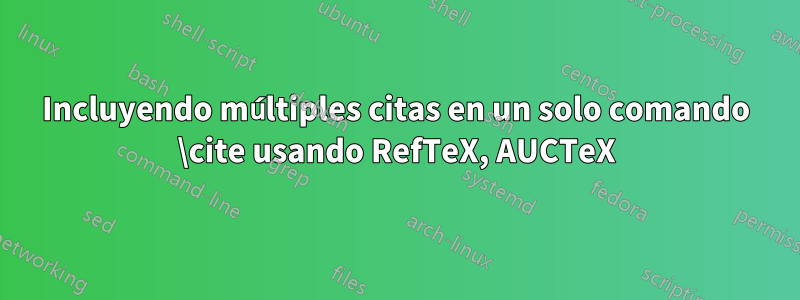 Incluyendo múltiples citas en un solo comando \cite usando RefTeX, AUCTeX