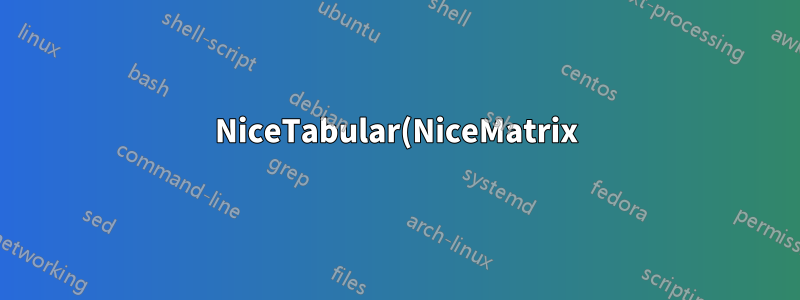 NiceTabular(NiceMatrix) 수직선이 없는 빈 줄