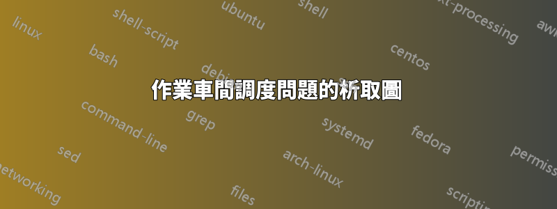 作業車間調度問題的析取圖