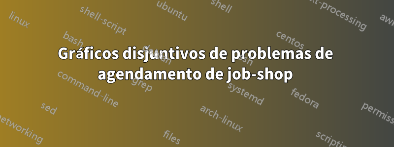 Gráficos disjuntivos de problemas de agendamento de job-shop