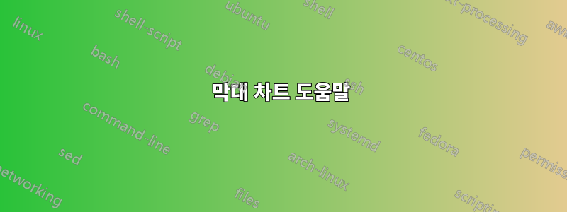 막대 차트 도움말