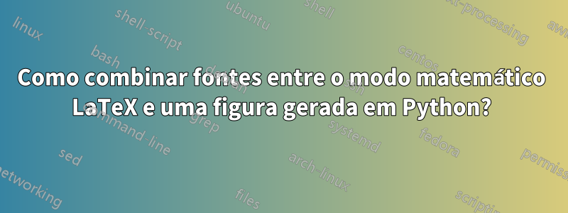 Como combinar fontes entre o modo matemático LaTeX e uma figura gerada em Python?