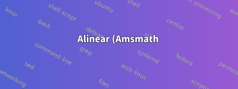Alinear (Amsmath): aumentar el espacio entre la ecuación y el número