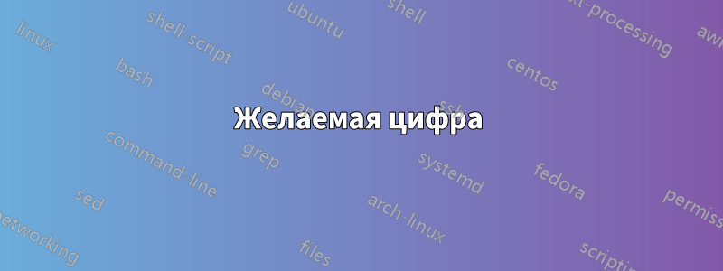 Желаемая цифра