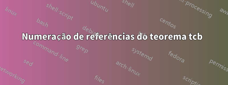 Numeração de referências do teorema tcb 