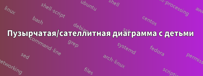 Пузырчатая/сателлитная диаграмма с детьми