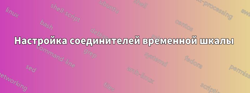 Настройка соединителей временной шкалы