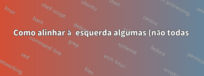 Como alinhar à esquerda algumas (não todas) equações rotuladas de linha única no beamer? Eu tentei ```fleqn``` mas dá problemas