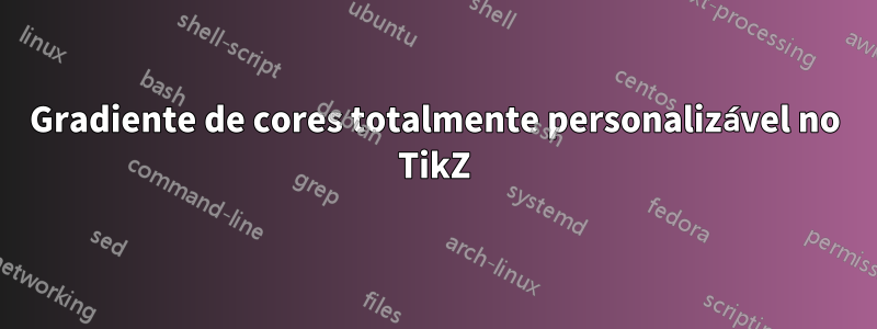 Gradiente de cores totalmente personalizável no TikZ