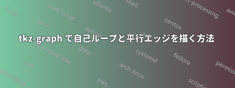 tkz-graph で自己ループと平行エッジを描く方法