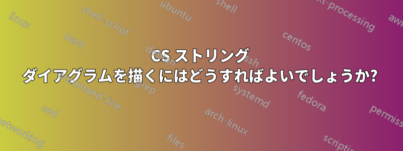 CS ストリング ダイアグラムを描くにはどうすればよいでしょうか?