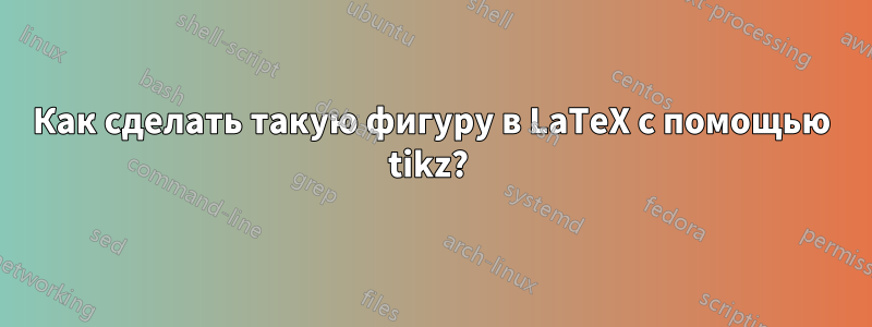 Как сделать такую ​​фигуру в LaTeX с помощью tikz? 