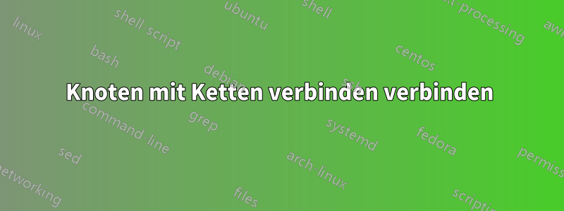 Knoten mit Ketten verbinden verbinden