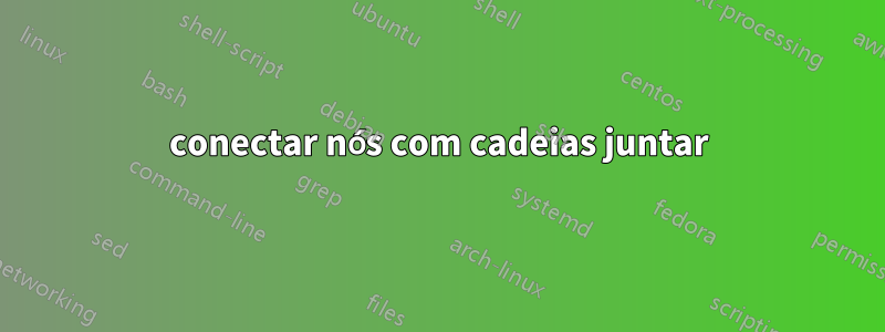 conectar nós com cadeias juntar