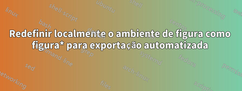 Redefinir localmente o ambiente de figura como figura* para exportação automatizada