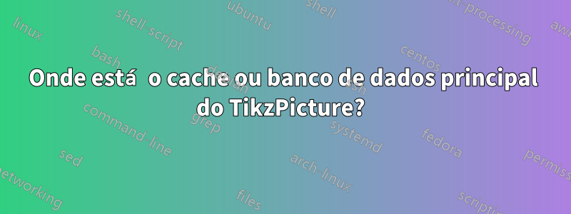 Onde está o cache ou banco de dados principal do TikzPicture? 