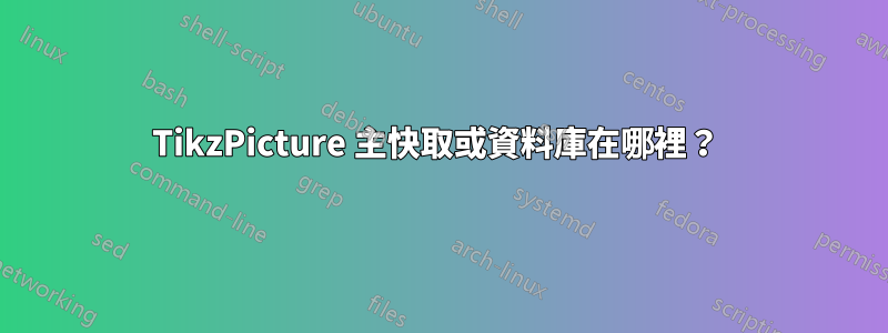 TikzPicture 主快取或資料庫在哪裡？ 