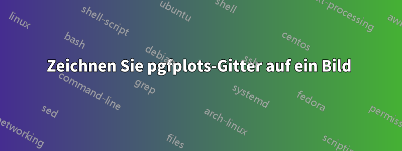 Zeichnen Sie pgfplots-Gitter auf ein Bild