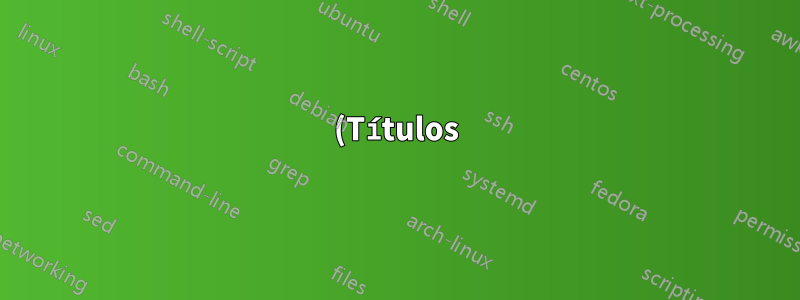 (Títulos) ¿Por qué las cifras y las matemáticas aplastan mi título, autor y fecha?