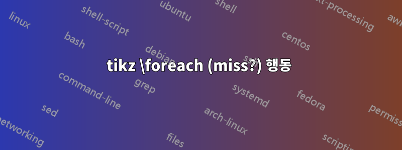 tikz \foreach (miss?) 행동