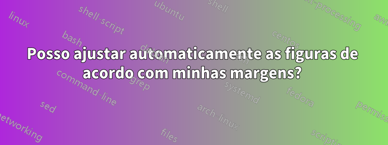 Posso ajustar automaticamente as figuras de acordo com minhas margens?