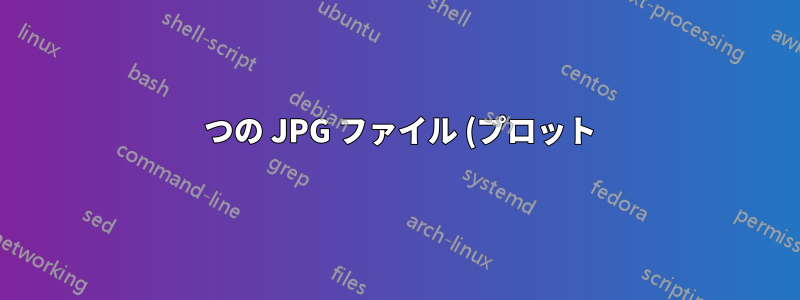 4 つの JPG ファイル (プロット) を 1 ページの 4 分の 1 に配置するにはどうすればよいでしょうか?