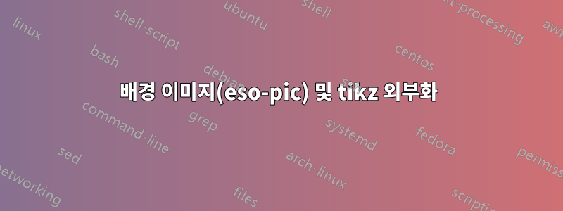 배경 이미지(eso-pic) 및 tikz 외부화