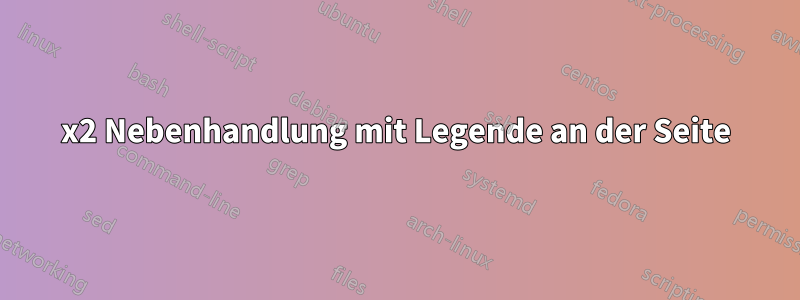 2x2 Nebenhandlung mit Legende an der Seite