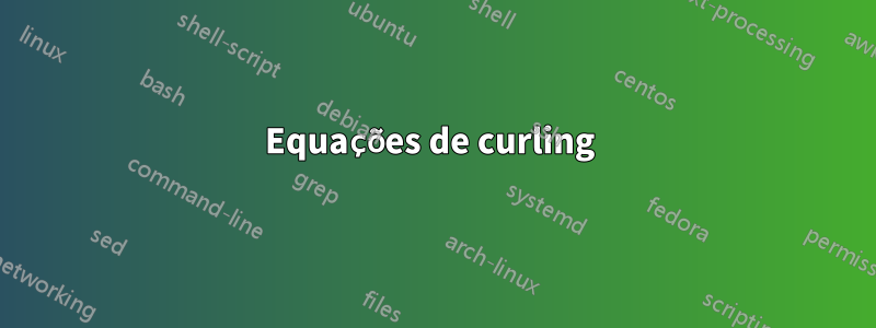 Equações de curling 