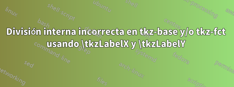 División interna incorrecta en tkz-base y/o tkz-fct usando \tkzLabelX y \tkzLabelY