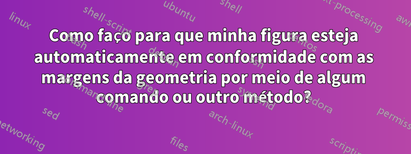 Como faço para que minha figura esteja automaticamente em conformidade com as margens da geometria por meio de algum comando ou outro método?