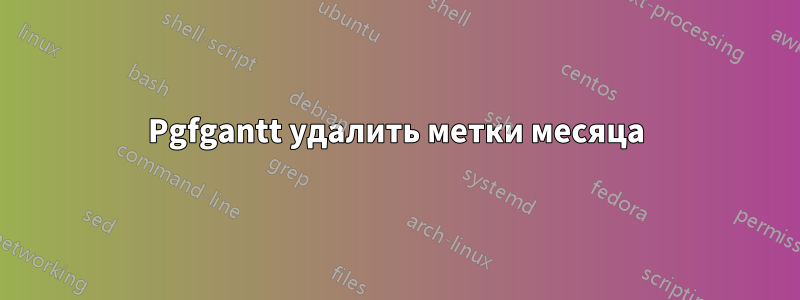 Pgfgantt удалить метки месяца