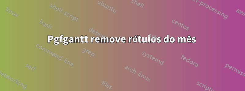 Pgfgantt remove rótulos do mês