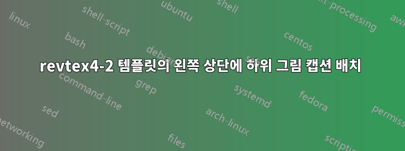 revtex4-2 템플릿의 왼쪽 상단에 하위 그림 캡션 배치