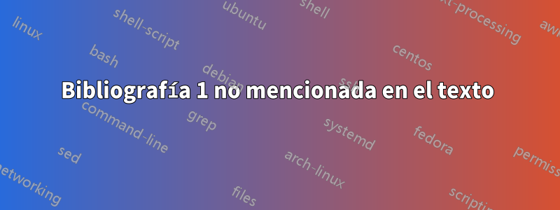 Bibliografía 1 no mencionada en el texto