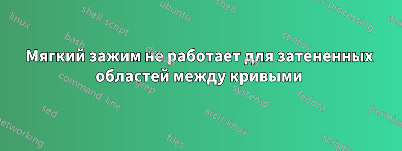 Мягкий зажим не работает для затененных областей между кривыми