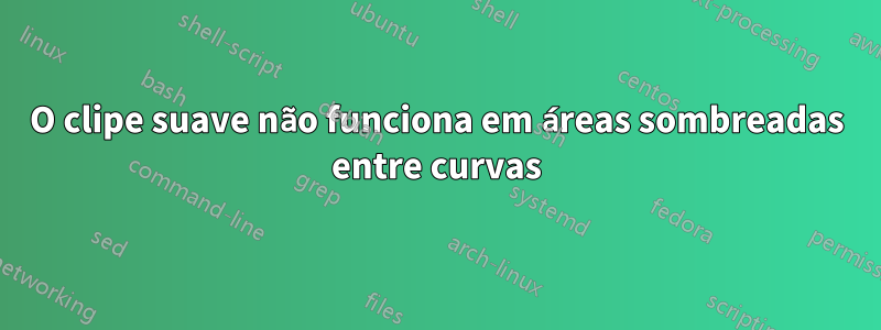 O clipe suave não funciona em áreas sombreadas entre curvas