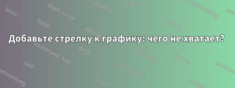 Добавьте стрелку к графику: чего не хватает?