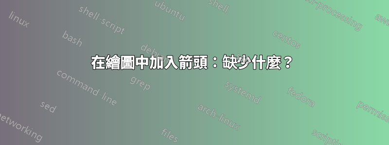在繪圖中加入箭頭：缺少什麼？