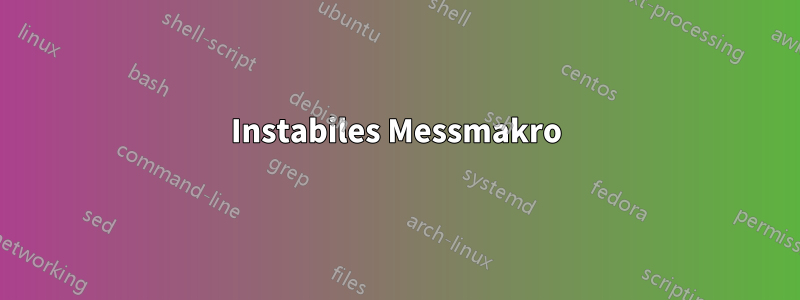 Instabiles Messmakro