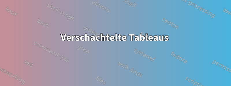 Verschachtelte Tableaus