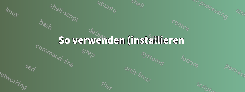 So verwenden (installieren) Sie das igo (CTAN)-Paket