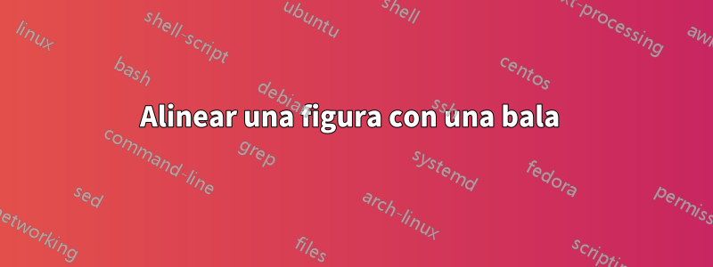 Alinear una figura con una bala 