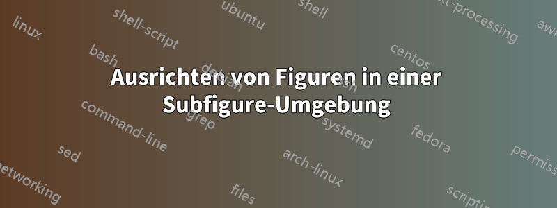 Ausrichten von Figuren in einer Subfigure-Umgebung