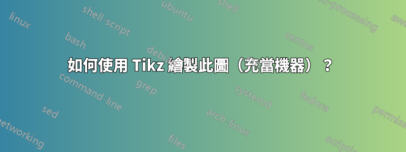 如何使用 Tikz 繪製此圖（充當機器）？