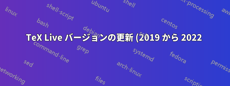 TeX Live バージョンの更新 (2019 から 2022) 後にフッター/vspace のレンダリングが異なります