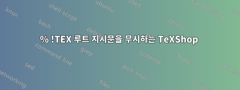 % !TEX 루트 지시문을 무시하는 TeXShop